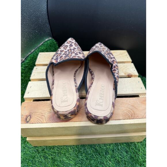 Kmeioo-Leopard Print- Pointed Flats-Size 9W - Picture 9 of 10